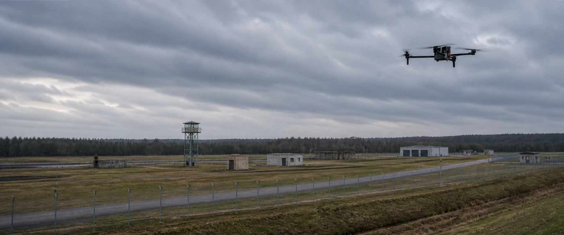SkyHover above a controlled training area — scenario visualisation