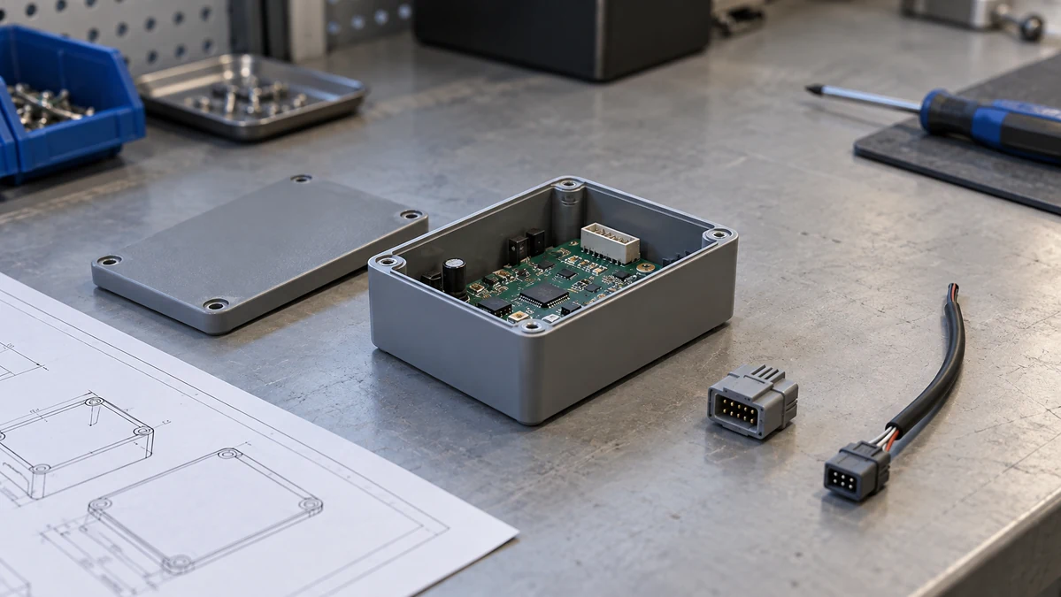 Reviewing the fit between electronics, housing and connectors