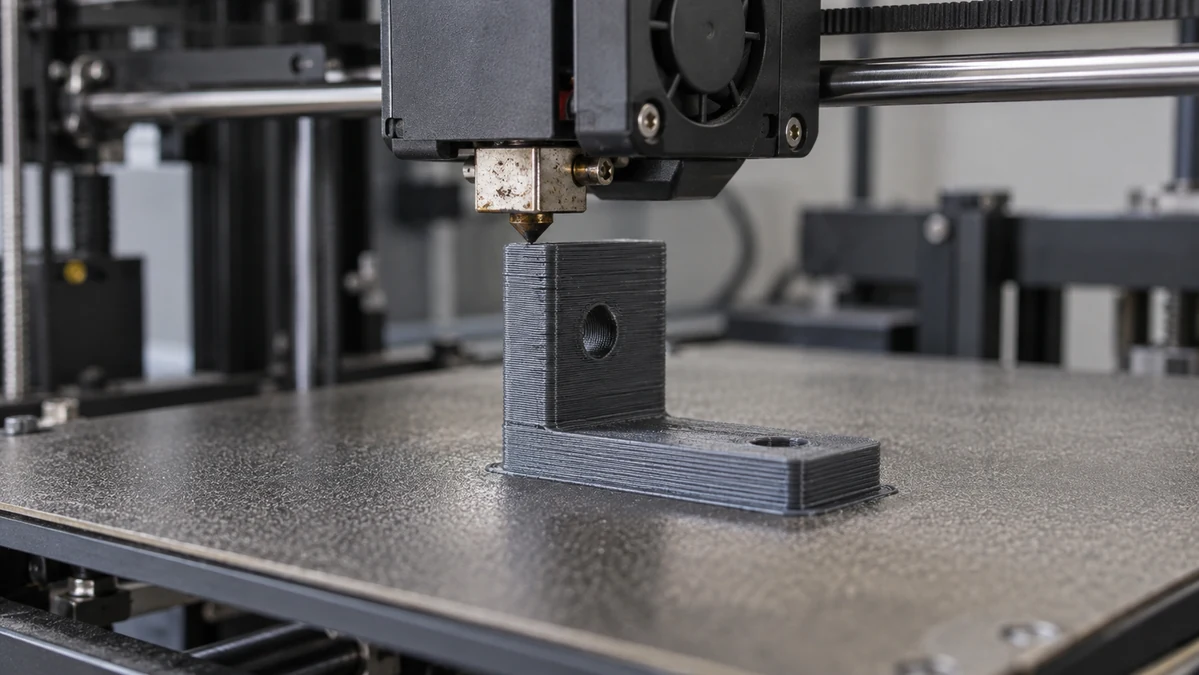 FDM printing of a plastic part