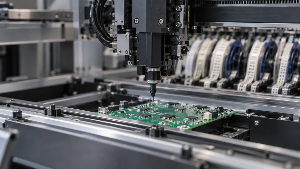 SMT component assembly on a circuit board