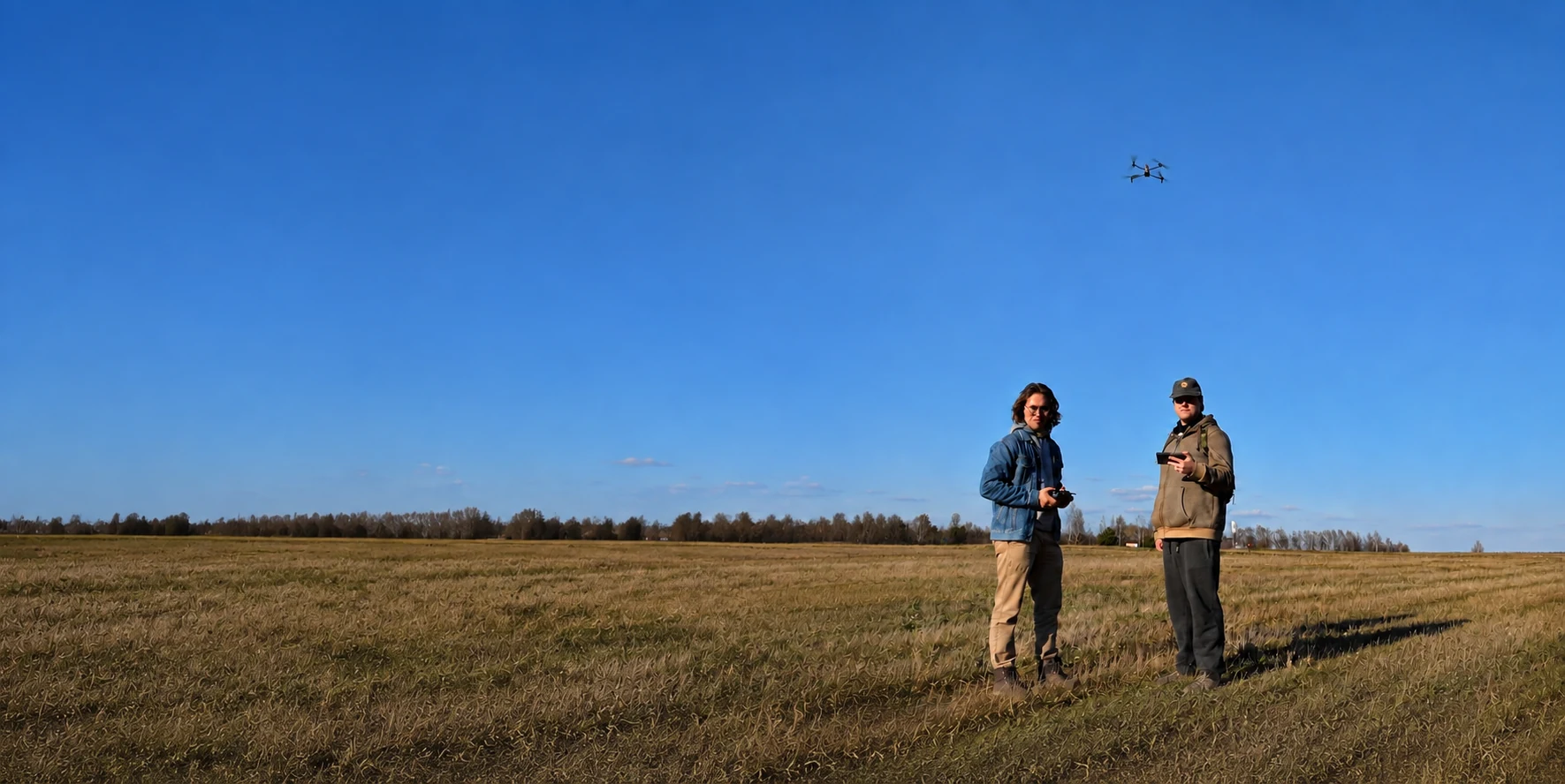 The SkyMav team during field operations.